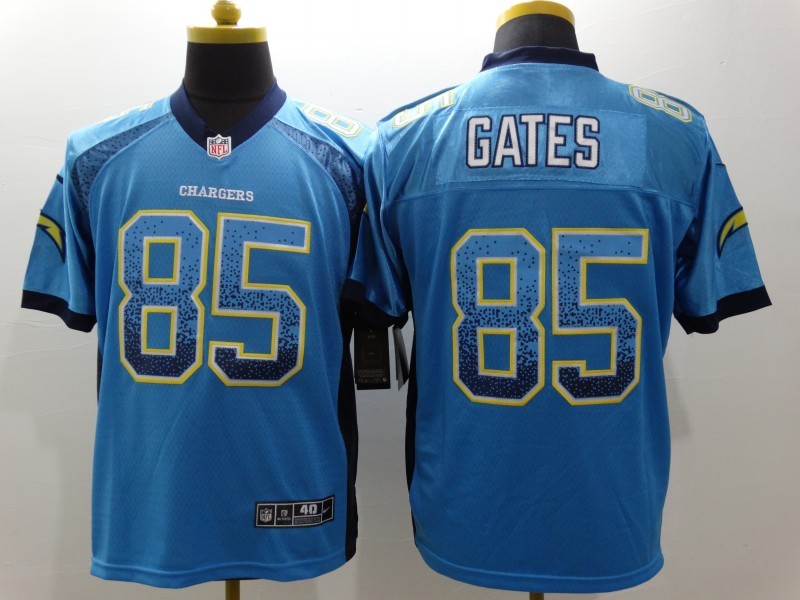 Men's Los Angeles Chargers Antonio Gates #85 Blue Jersey